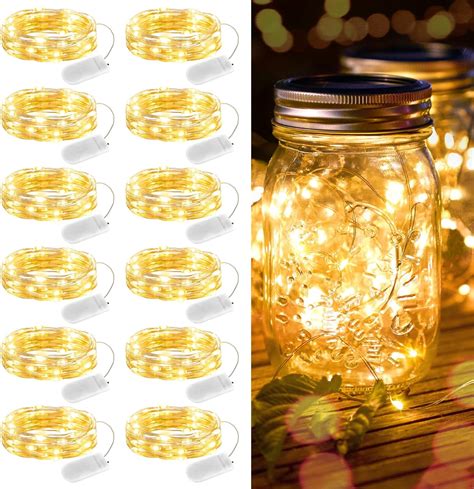 led fairy lights amazon|Brightown 12 Pack LED Fairy Lights Battery Operated String Lights .
